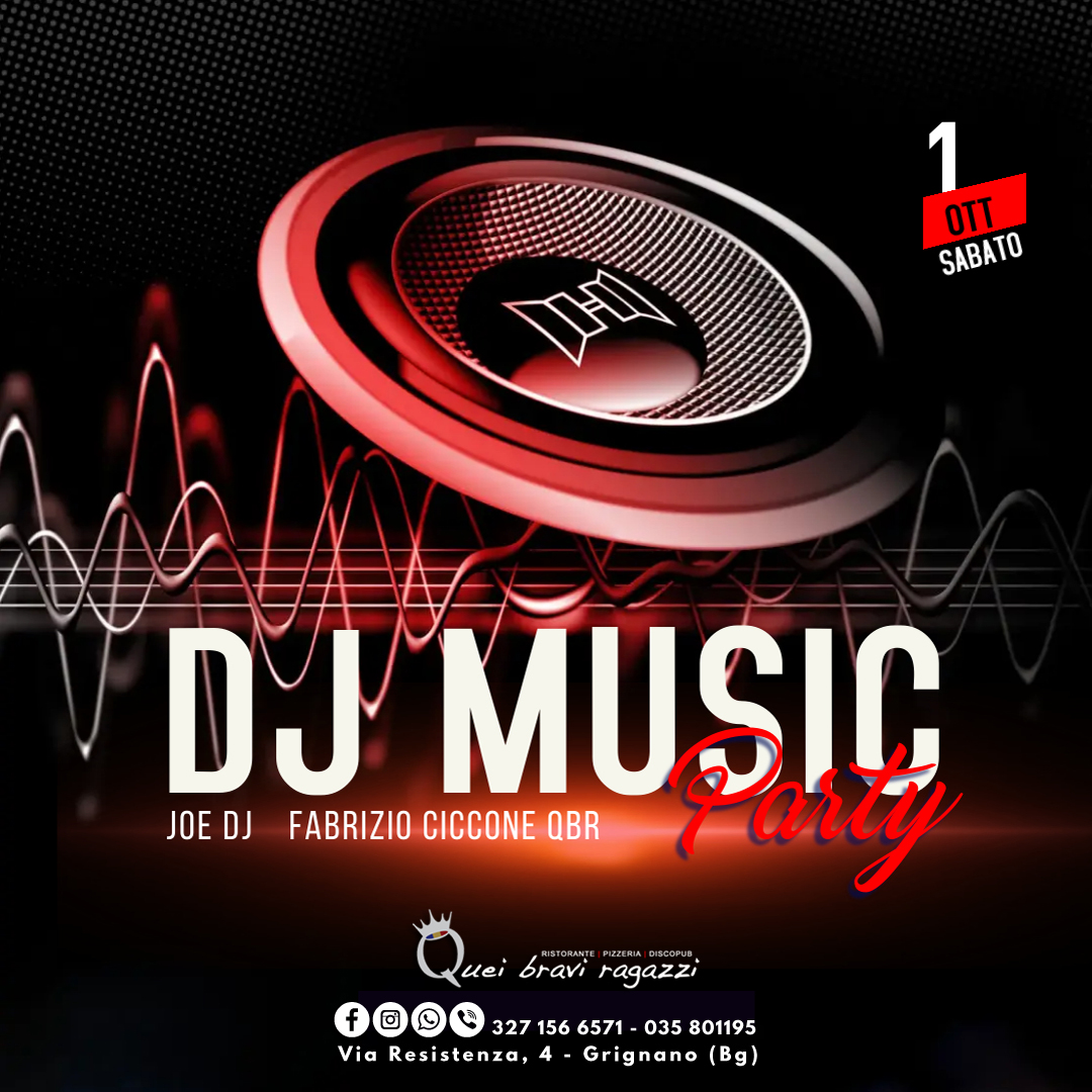 DJ MUSIC PARTY – 1 ottobre
