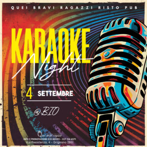 KARAOKE – 4 settembre