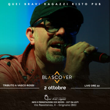 BLASCOVER – 2 ottobre BLASCOVER – 2 ottobre
