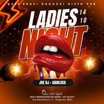 LADIES NIGHT – 14 novembre LADIES NIGHT – 14 novembre